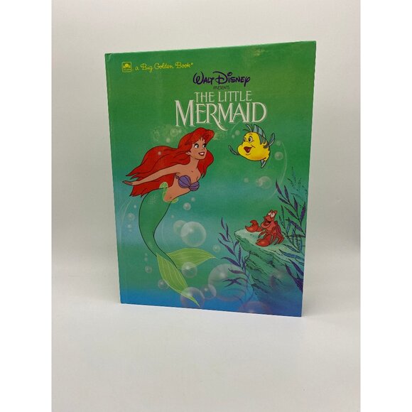 Vintage 1989 Disney's The Little Mermaid Big Golden Book - Hardcover Classic - Picture 1 of 4